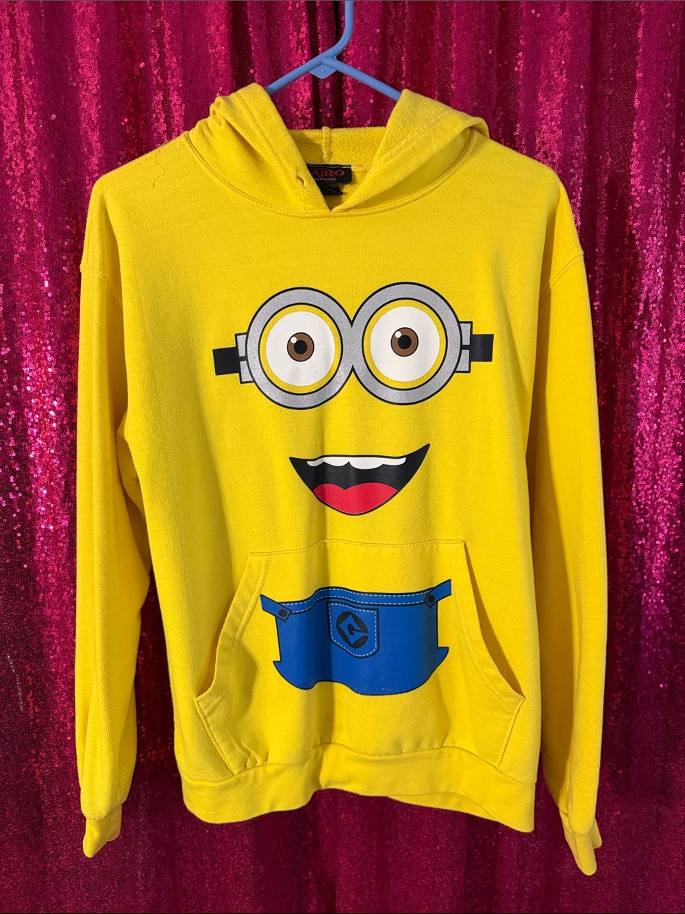 Yellow Minion Graphic Hoodie